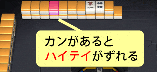 ハイテイがずれる