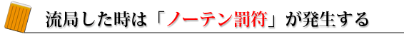流局した時は、「ノーテン罰符」が発生する