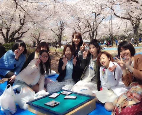 女子麻雀サークルMAGNET(マグネット)お花見 代々木公園