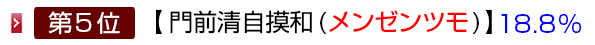 門前清自摸和 (メンゼンツモ)